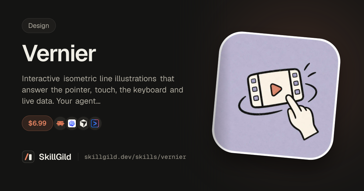 Vernier: Design Skill for AI Coding Agents — SkillGild